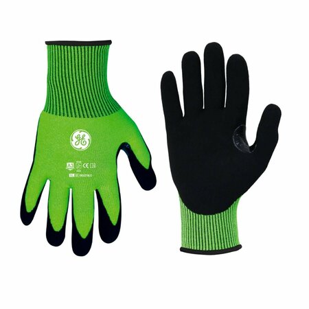 GE HV Dipped Sandy Gloves, 16 GA, 1 Pair, XL GG221XLC